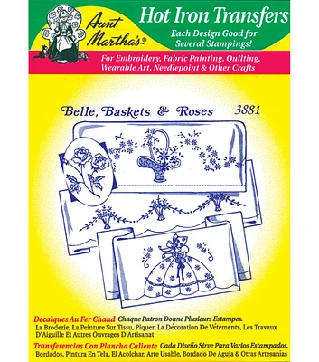 Aunt Martha's 24ct Linen Monograms Hot Iron Transfers