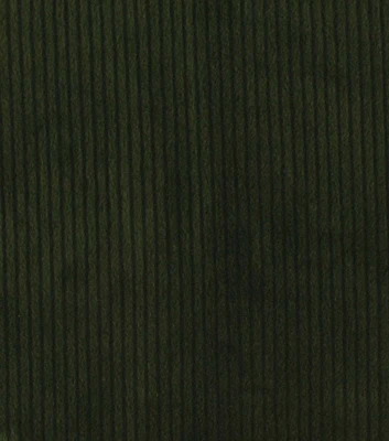 Dark Green Stripe Faux Fur Fabric