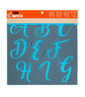 12" x 12" Upper Case Alphabet Stencils by Top Notch