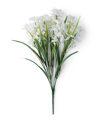 20" White Agapanthus Leaves Bush by Bloom Room