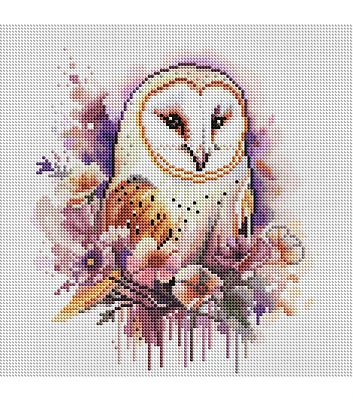 Diamond Art Club 13" x 13" Vanity Owl Diamond Painting Kit