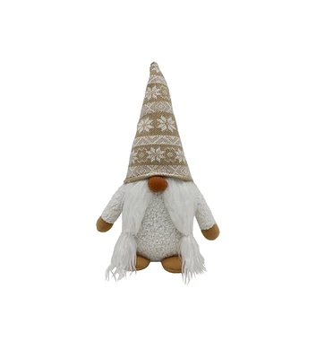 12" Christmas Sitting Gnome With Braids by Place & Time