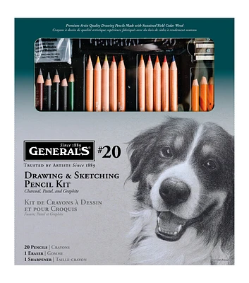 General Pencil Drawing & Sketching Pencil Kit No. 20