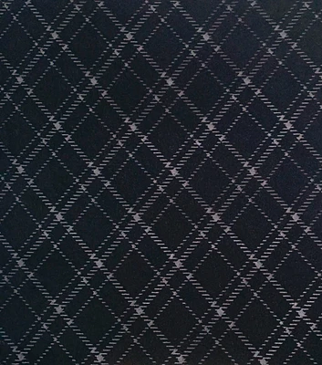 Plaid Burnout Velvet Fabric