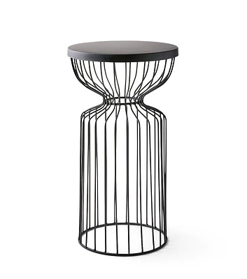 18" Black Wire Metal Plant Stand by Place & Time