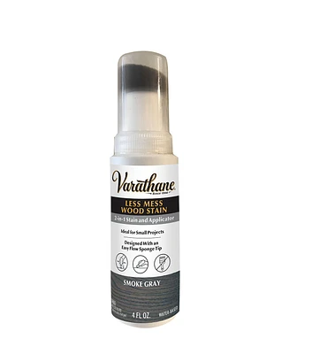 Varathane Less Mess Wood Stain & Applicator 4 oz. Smoke Gray