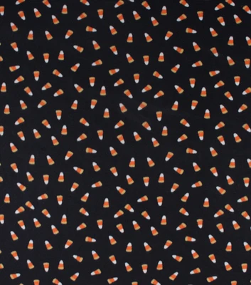 Blizzard Fleece Halloween Candy Corn Fabric