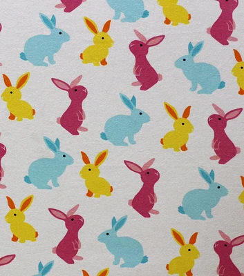 Bunnies Super Snuggle Flannel Fabric