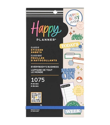 Happy Planner 1075pc Everybody's Business 30 Sheet Sticker Pack