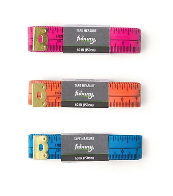 60" Assorted Color Sewing Tape Measure 1pk by Fabany