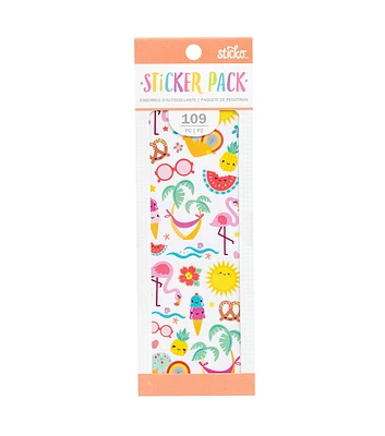 American Crafts Stickerbook Summer Fun