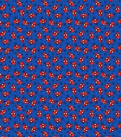 Marvel Marvel Spider Man Heads on Blue Cotton Fabric