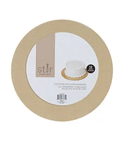 12" Metallic Gold Round Glitter Cake Boards 3pk by STIR