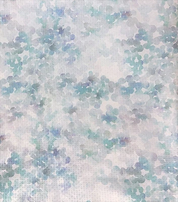 Watercolor Dots With Clear Sequin Fabric