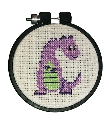 Design Works 3" Dinosaur Stitch Counted Cross Stitch Kit