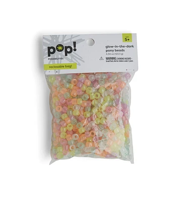 8mm Glow in the Dark Pony Beads by POP!