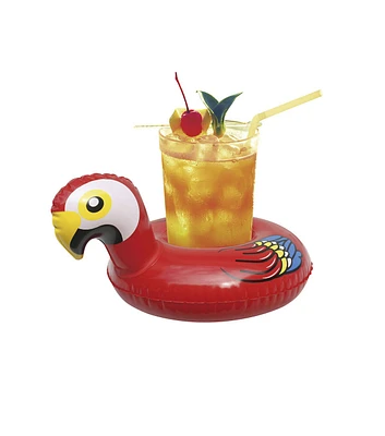 Northlight 10" Inflatable Parrot Floating Drink Holder