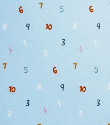 Numbers Nursery Flannel Fabric by Lil' POP!