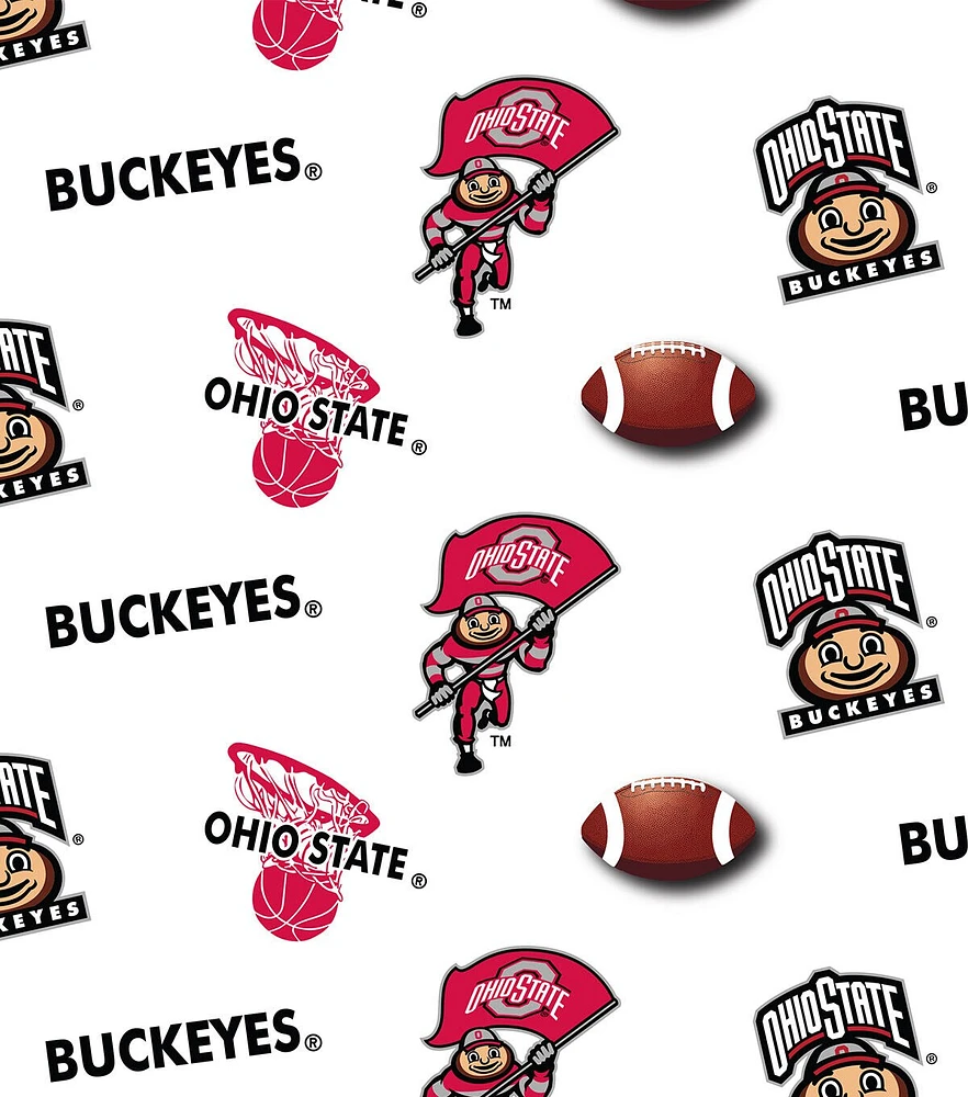 Ohio State University Buckeyes Cotton Fabric