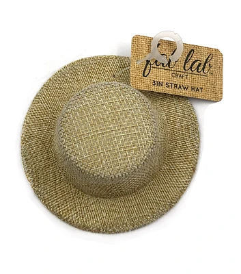 Fab Lab 3" Linen Straw Hat