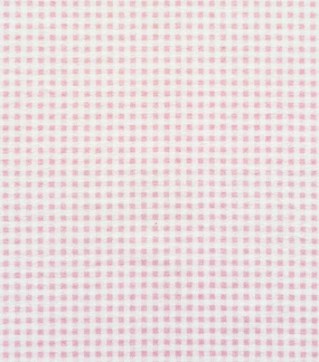 Pink Gingham Plaid Nursery Flannel Fabric