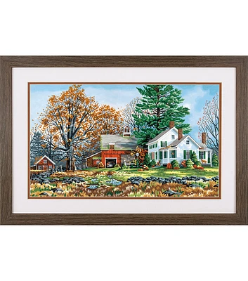 Dimensions 20" x 12" Friends of Autumn Paint By Number Kit