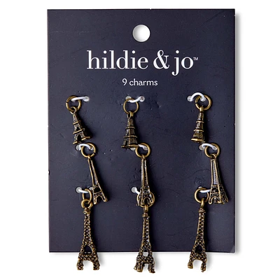 9ct Gold Eiffel Tower Charms by hildie & jo