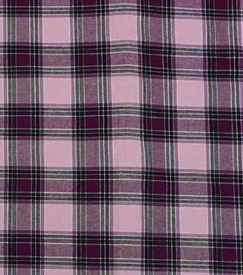 Eddie Bauer Purple Plaid Shacket Shirting Fabric