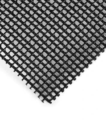 Rochford Black Heavy Duty Acrylic Industrial Mesh Fabric