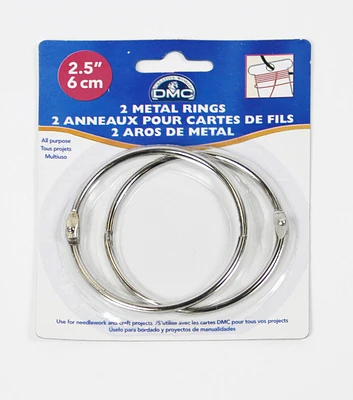 Metal Rings 2-1/2" 2 Pkg