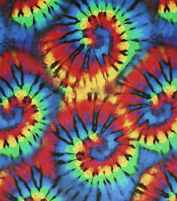 Rainbow Tie Dye Pure Plush Fleece Fabric