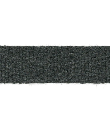 Charcoal Heather Twill Trim