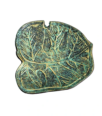 Nearly Natural 10" Summer Green Leaf Shaped Decorative Accent Tray