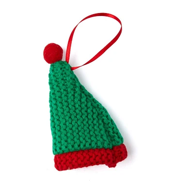 5" Christmas Green Elf Hat Ornament by Place & Time