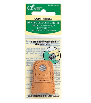 Clover Leather Coin Thimble