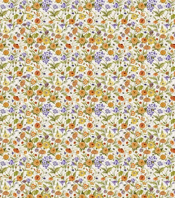 Susan Winget Bees & Orange Flowers Premium Cotton Fabric