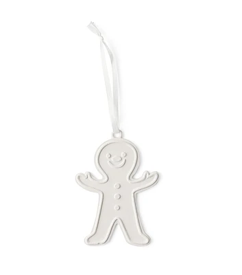 10" Ceramic Christmas Gingerbread Boy Ornament by Place & Time