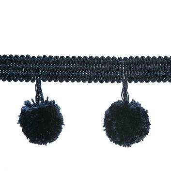 Simplicity Pom Pom Trim 2'' Navy