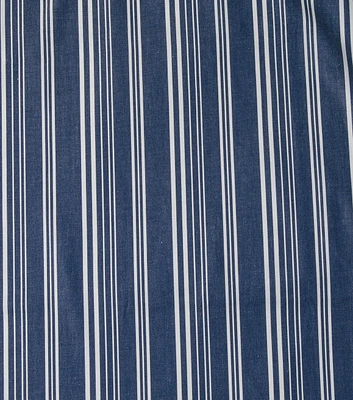 Lucky Brand 4oz Indigo Railroad Stripe Denim Fabric