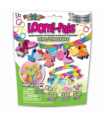 Rainbow Loom 680pc Loomi Pals Dino Charm Bracelet Kit