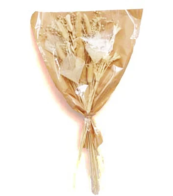 24" Dried Mixed Cream Floral Bouquet by Bloom Room