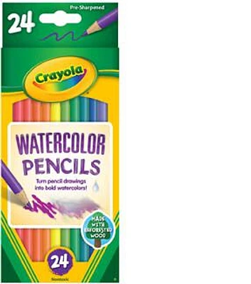 Crayola 24ct Sharped Watercolor Pencils