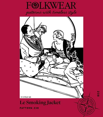 Folkwear 238 Men's & Women's Le Smoking Jacket Sewing Pattern