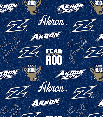 Akron Zips Tone On Tone Cotton Fabric