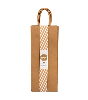 American Crafts 6 pk Kraft Wine Gift Bags