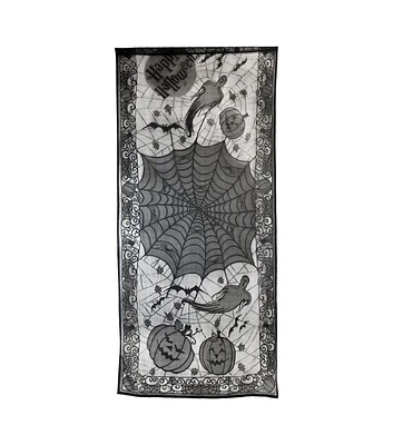 Design Imports Happy Halloween Lace Window Panel