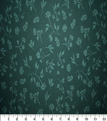 Green Tonal Floral Quilt Cotton Fabric by Quilter's Showcase