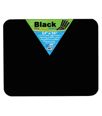 Flipside 24" x 36" Black Dry Erase Board