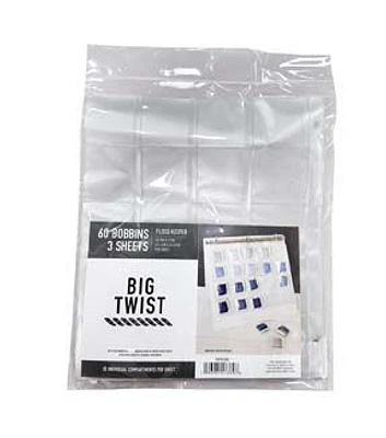 60 Bobbin Floss Organizer 3 Sheets by Big Twist