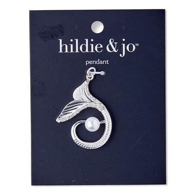 Silver Mermaid Tail Pendant by hildie & jo